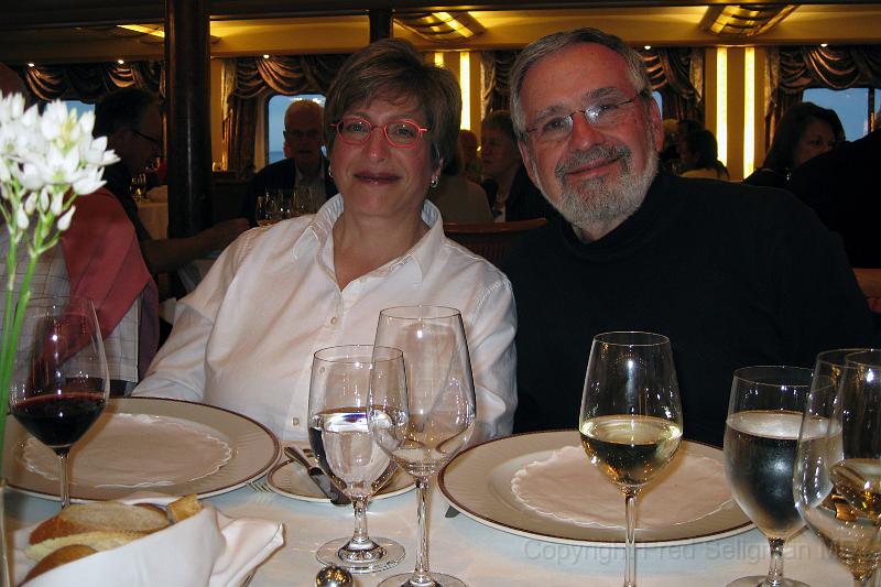 20071209 203024 Canon 4000x2667 .jpg - Cathy and Fred at dinner, Silver Wind